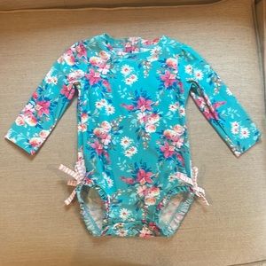 Floral Ruffle Butts Swimsuit
